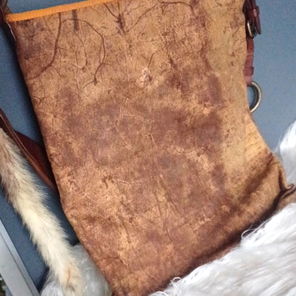 Leather  boho Fina Firenze  crossbody - Picture 3 of 16